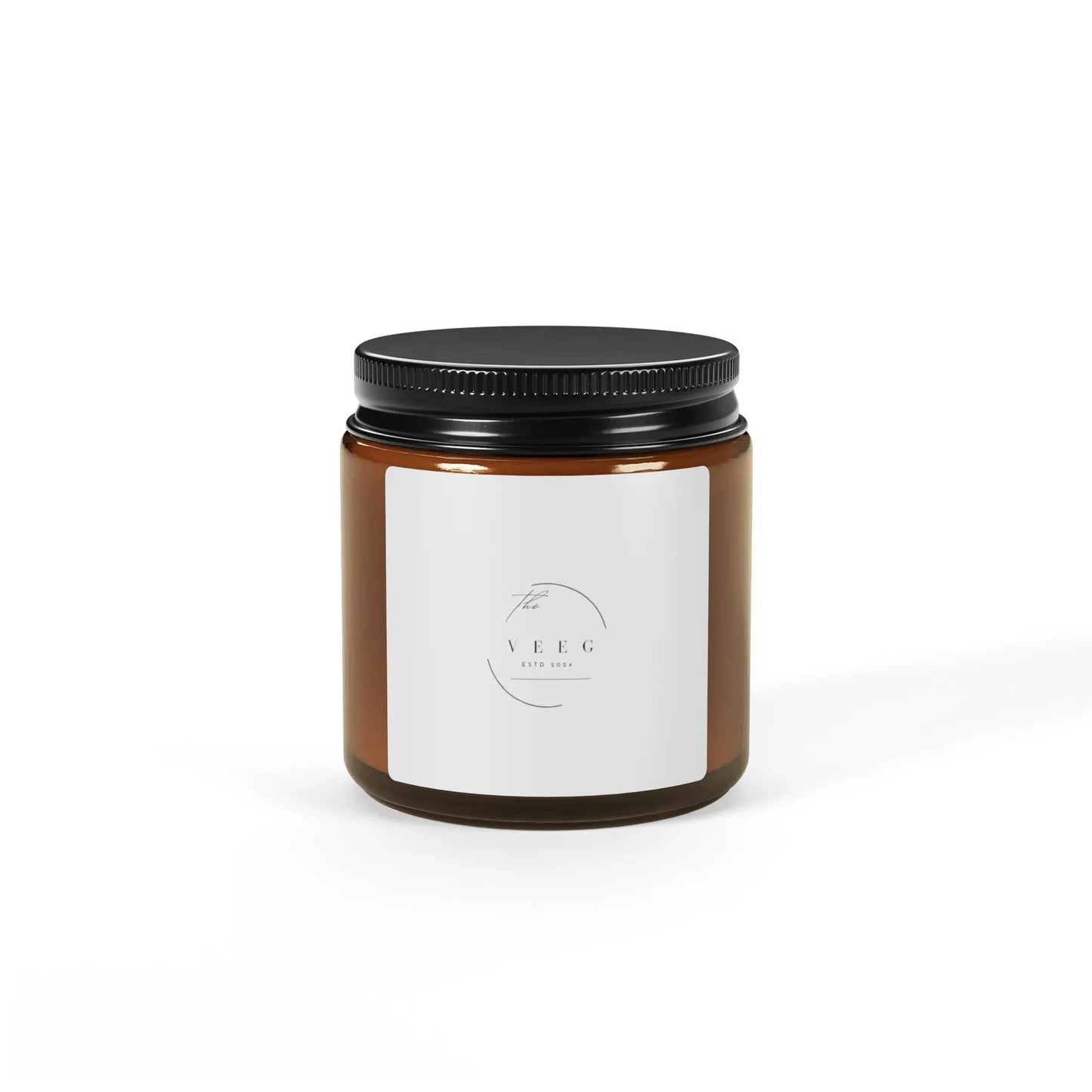 Scented Soy Candle (Multi-Size, Amber Jar)